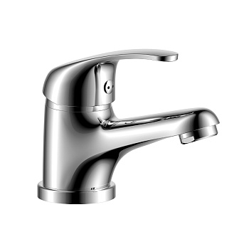 Y35 Смеситель для раковины, монолит.излив 129мм, р/ОД, хром, ROS, Y35-11