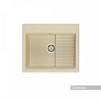 Мойка для кухни  Делия 60 602х517х218 мм, шампань