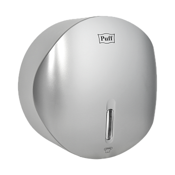 Диспенсер туалетной бумаги Рuff-7145S, хром, с замком, ABS-пластик