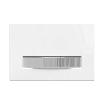 Кнопка  для инсталляции ATOM Line белая/хром глянец, BERGES