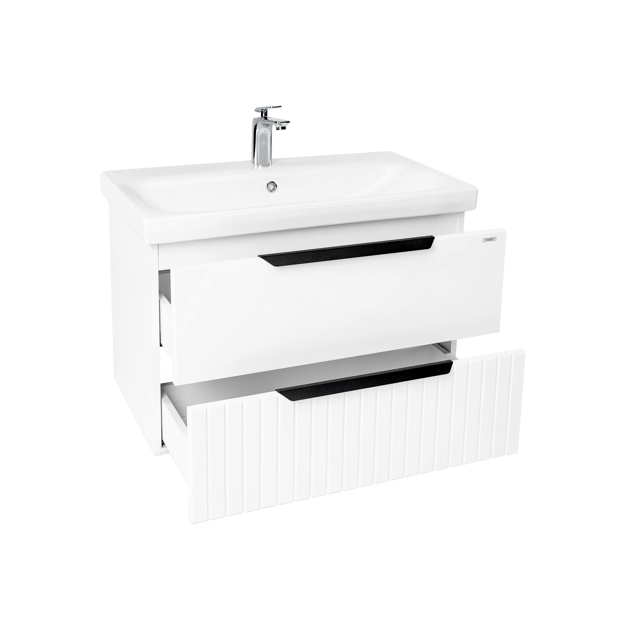 Тумба под раковину VIANT СИЦИЛИЯ 80 подвесная белый (VSIC80MDBEL-T2YP)