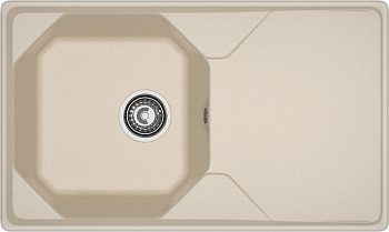 GRANFEST Мойка композит UNIQUE, GF-U-840L, чаш+кр 840*500, кашемир