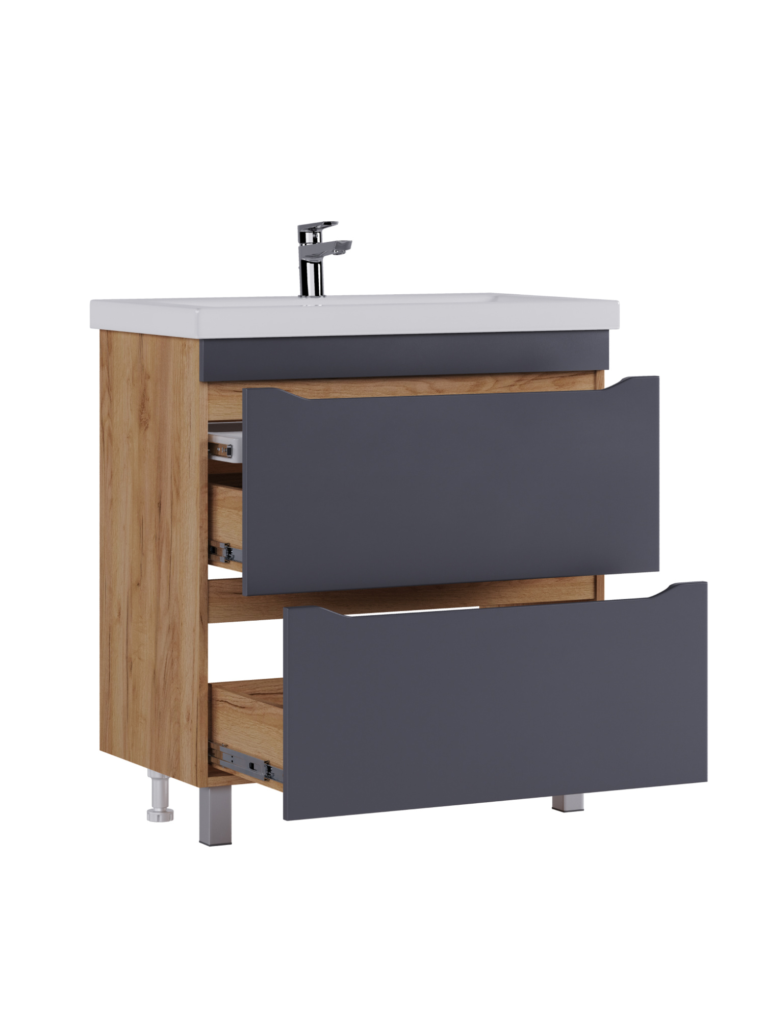 Тумба под раковину VIGO Wave 80 напольная 385 дуб золотой