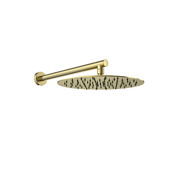 Тропический душ настенный круглый 300мм нерж. сталь. Золото. BH02RM300OC