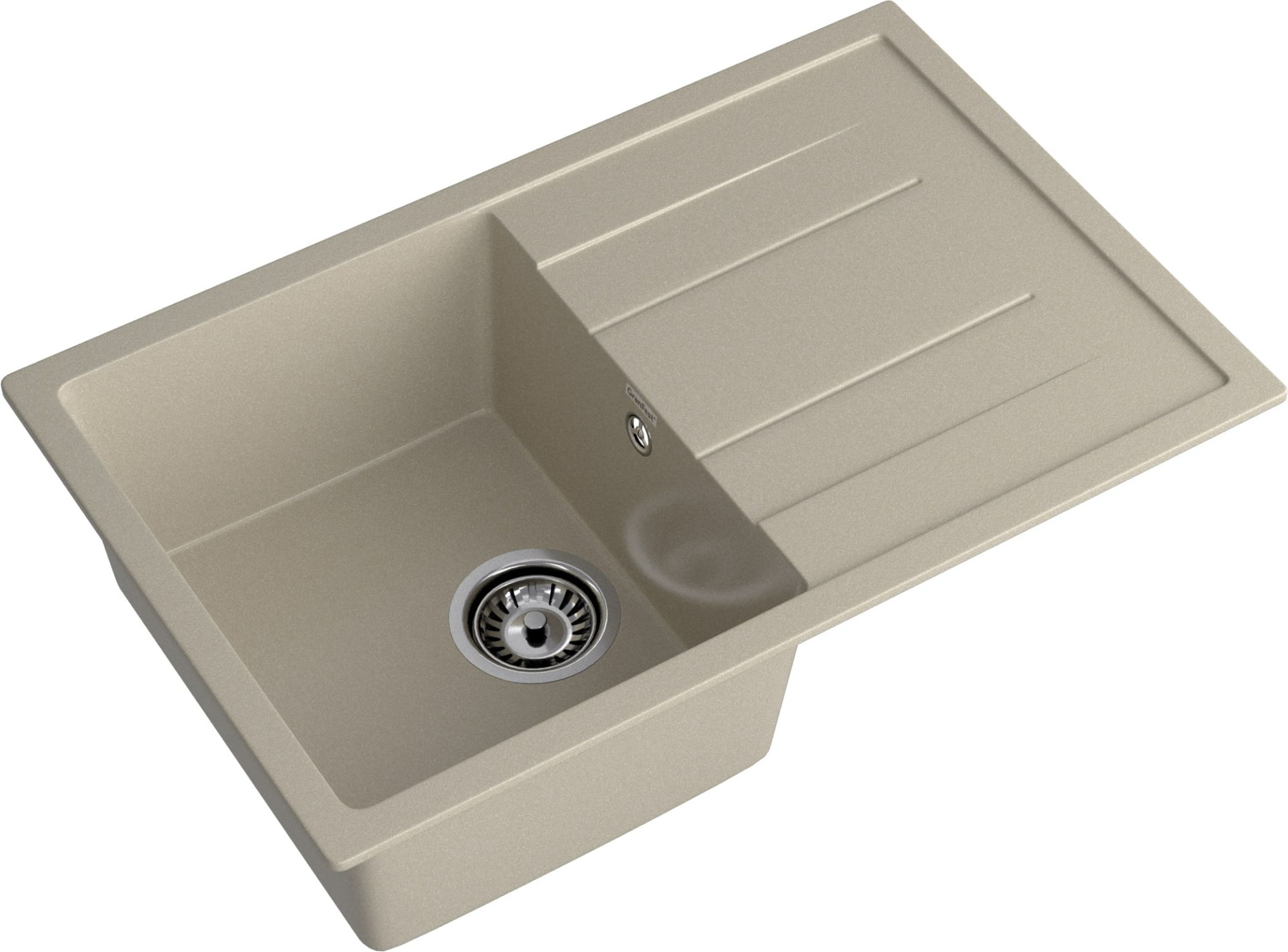 GRANFEST Мойка композит QUADRO GF-Q--780L  чаша с крылом 780*500 мм  топаз арт.GF-