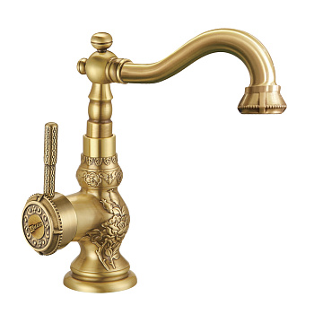 Jasmine Смеситель для раковины/кухни, пов.излив 159мм, р/ОД, бронза, LM, LM6644B