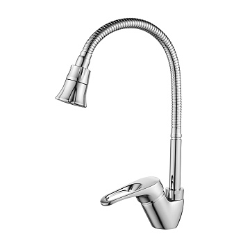 B35 Смеситель для кухни, гиб.излив 166мм, р/ОД, хром, ROS, B35-26