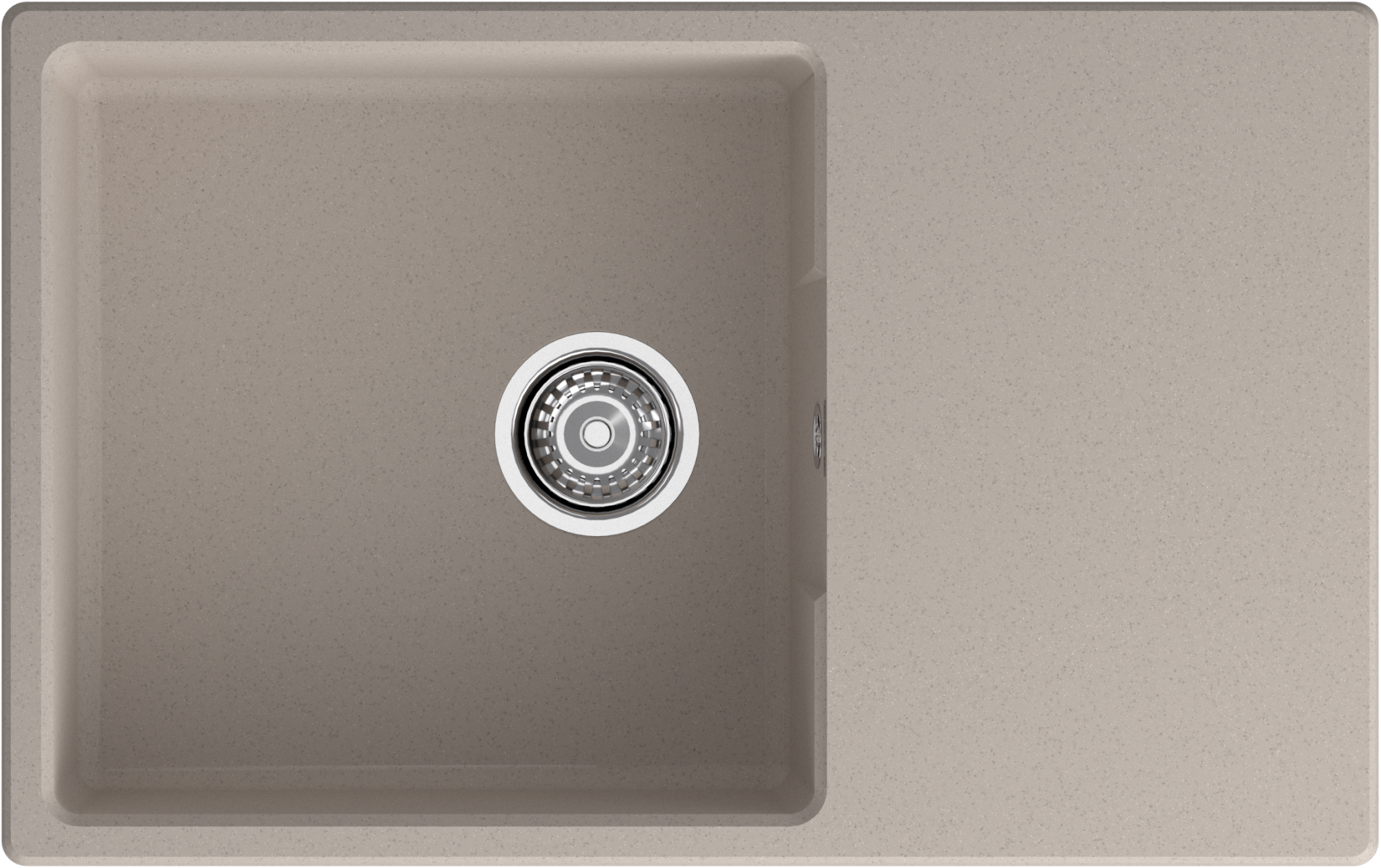 GRANFEST Мойка URBAN 678L  1-чаша+крыло 780*490мм песочный арт.GF-UR-