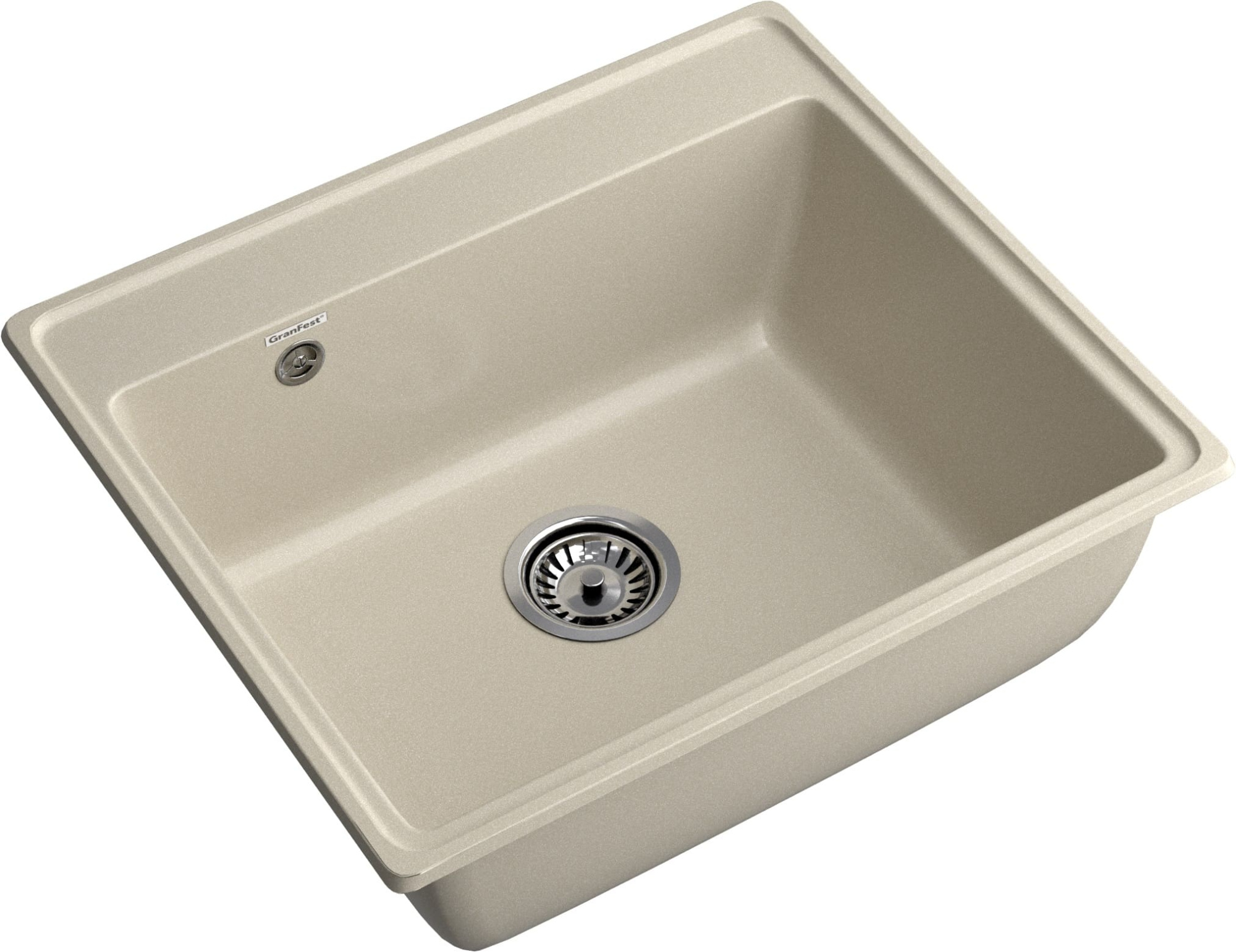 GRANFEST Мойка композит VERTEX, GF-V-580, чаша 580*500, топаз