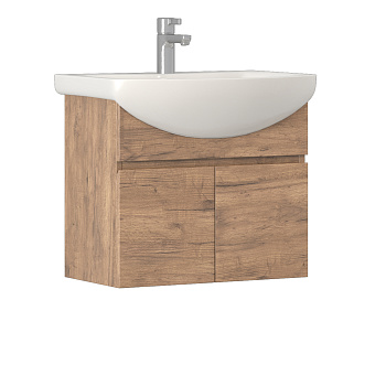 Тумба под раковину VIGO Wing 60 подвесная дуб золотой (tp.WIN.BAL.60.2D дуб золотой)