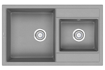 Кухонная мойка GRANULA (8201, БАЗАЛЬТ)