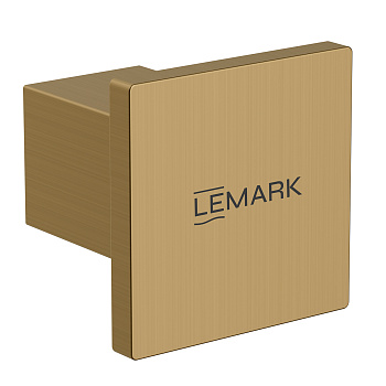 Крючок для полотенец LEMARK VALDAY, сталь, брашированное золото
