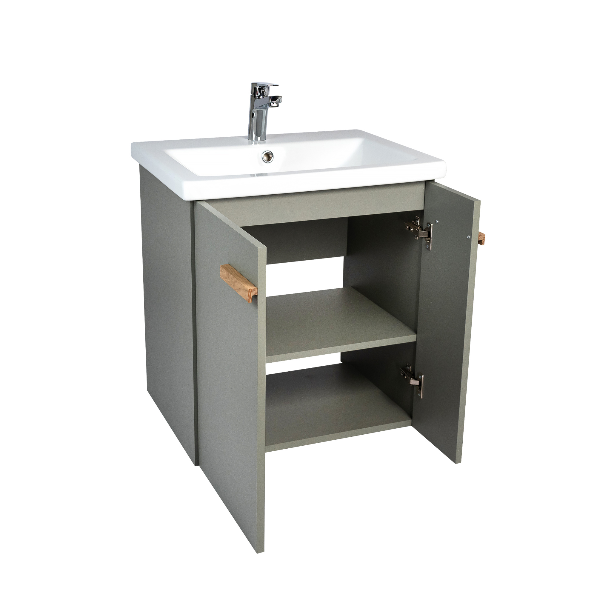 Тумба под раковину VIANT МЮНХЕН 70 подвесная хаки (VMUN70COH-T2STP)