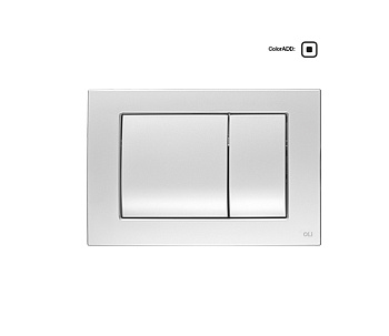 656006 Панель механ. двухрежимная METAL DUAL, сталь, хром матовый, антиванд., OLI