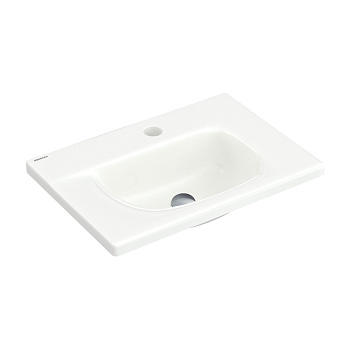 Раковина Small, встраиваемая, 45х31 см, прямоугольная, белый глянец, BERGES