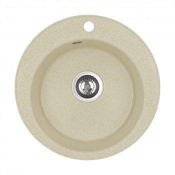 Мойка кухонная ШЕЛЛИ 50, круглая, шампань