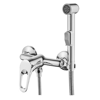 B35 Смеситель для биде, гигиен.душ на стену, р/ОД, хром, ROS, B35-52
