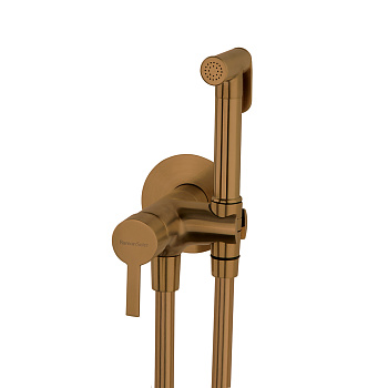 Гигиенический душ встраиваемый с магнитным клапаном и латунной лейкой  336801WCCUC медь