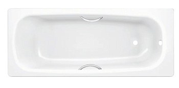 Ванна стальная BLB UNIVERSAL HG B50H/B с шумоизоляцией и отверстиями для ручек 1500х700 мм, лист 3,5 мм (B50HTH001 handles)