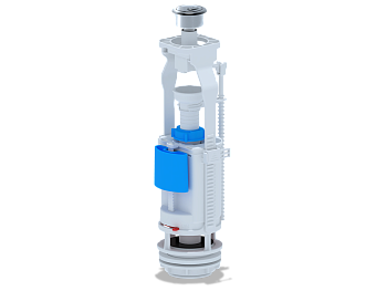 Арматура сливная с двойной металл кнопкой, ANI PLAST