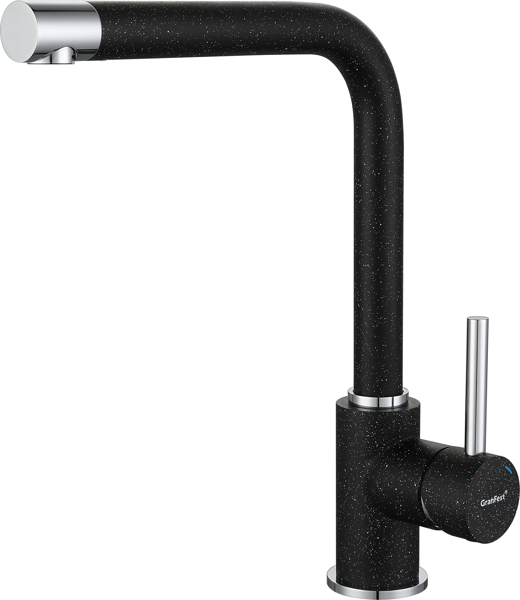 GF Смеситель для кухни, Г-обр. D-35мм (черный)