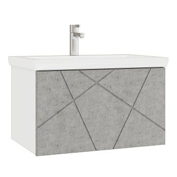 Тумба под раковину VIGO Geometry 70 подвесная бетон (034 бетон)