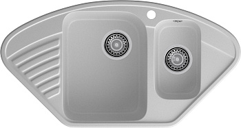 GranFest QUARZ (ECO-14) Мойка угл.1,5 чаш. 930*500 (серый)