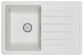 Кухонная мойка GRANULA (7602, БЕЛЫЙ)