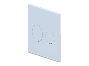 Клавиша для системы скрытой установки "Компакт" унитаза белая с хром.обрам. клавиш кругл., ANI PLAST