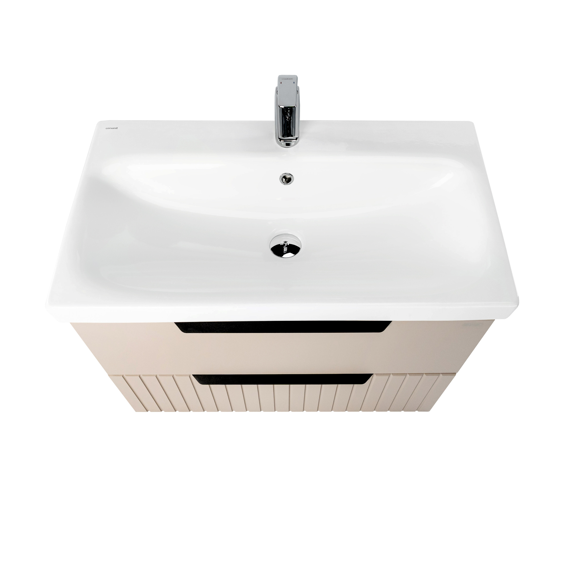 Тумба под раковину VIANT СИЦИЛИЯ 80 подвесная капучино (VSIC80MDCAP-T2YP)