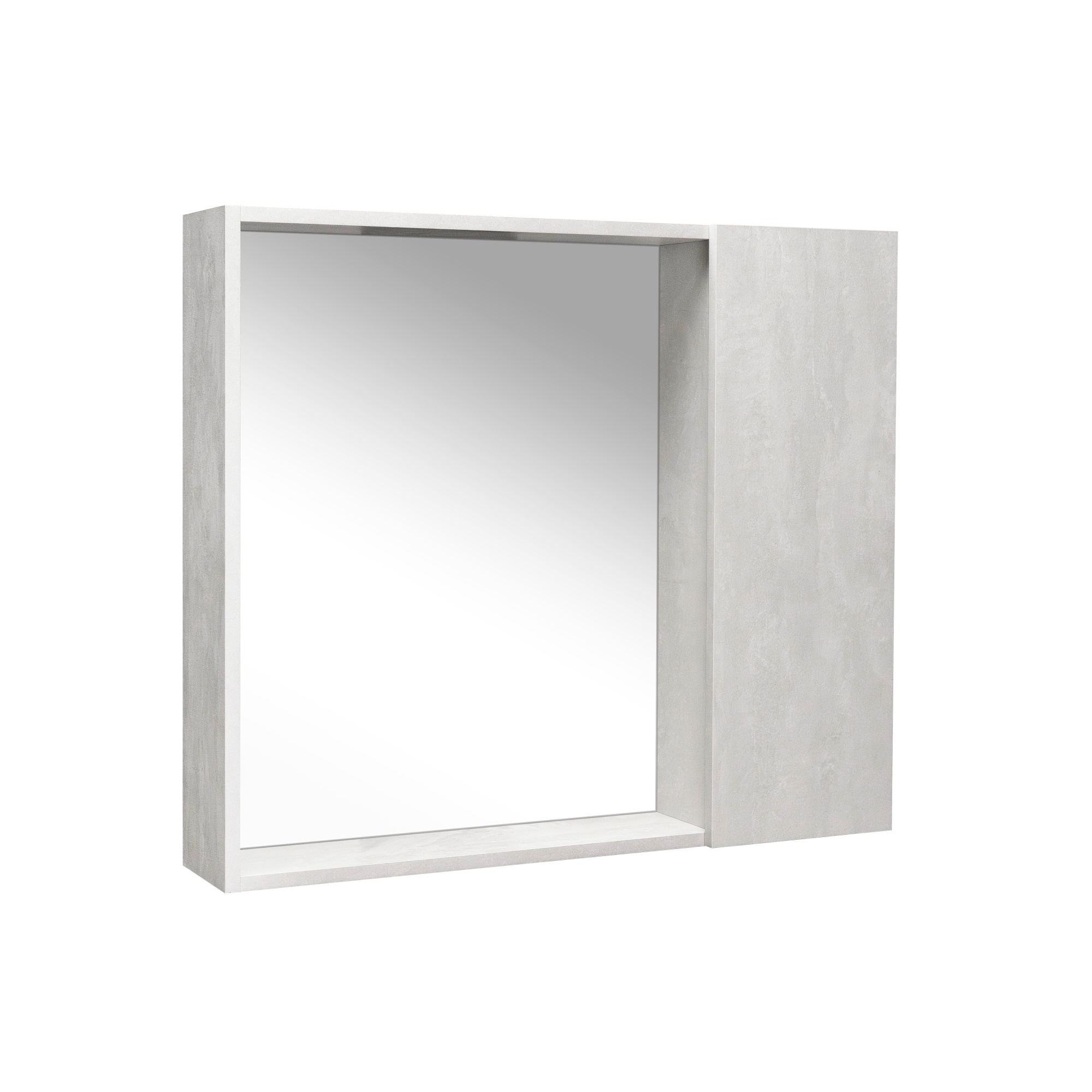 Зеркало со шкафом VIANT БЕРЛИН 80 подвесное цемент (VBER80C-ZSH)