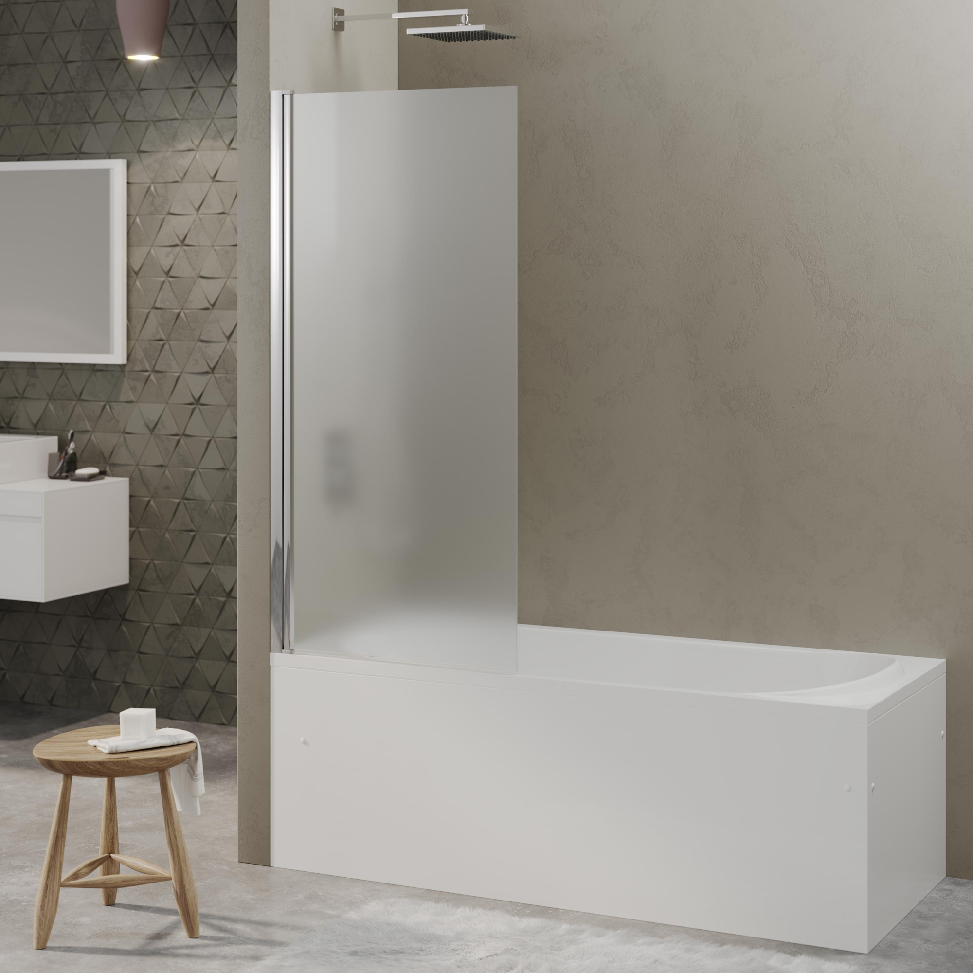 Душевая шторка RIVER S 800 матовое стекло, BERGES