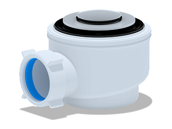 Сифон для душевого поддона АНИ Пласт E410CLS 1 1/2 дюйма 50 хром клик-клак с сеткой