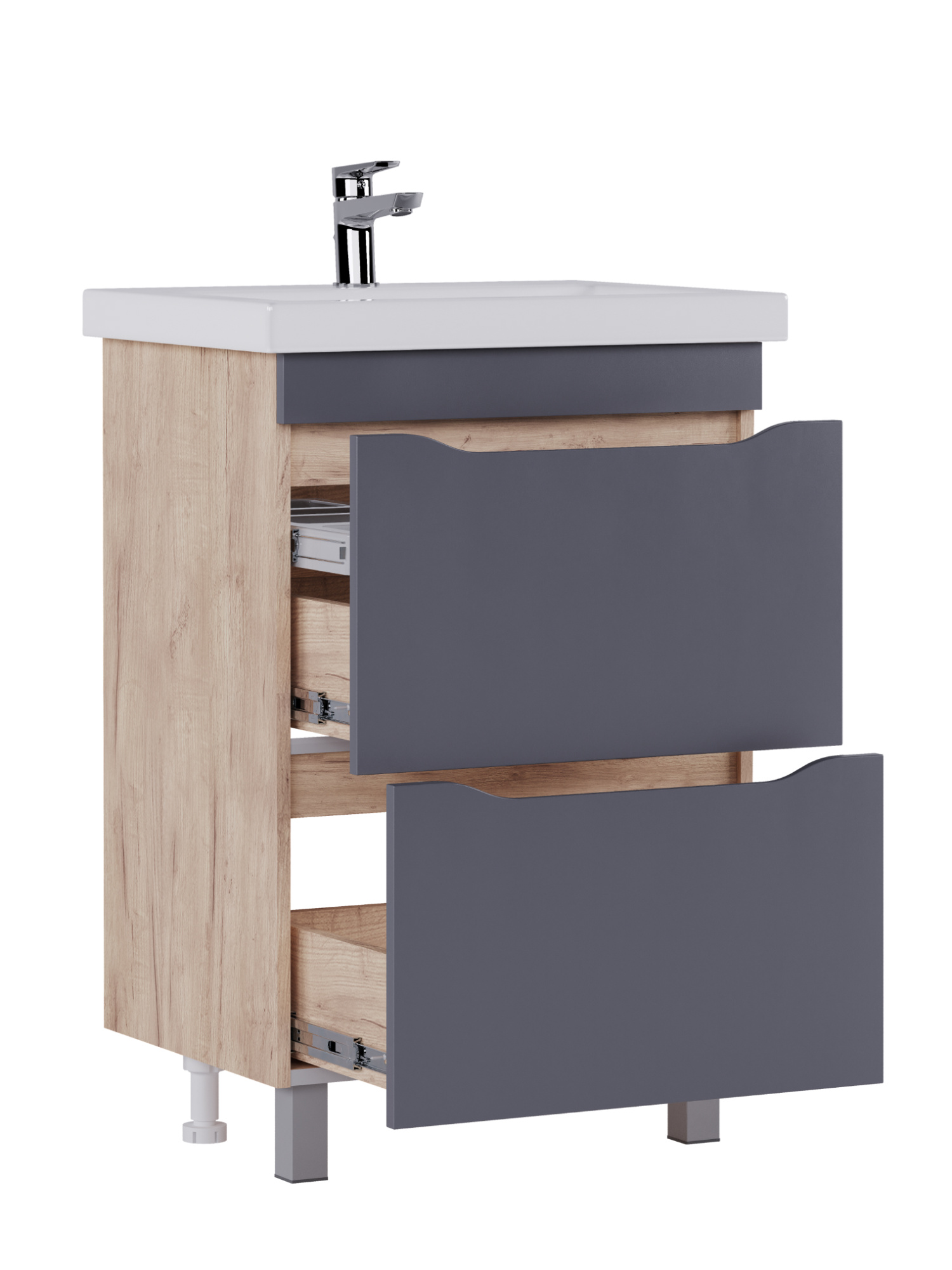 Тумба под раковину VIGO Wave 60 напольная 358 дуб золотой