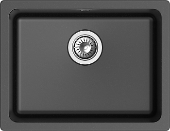 RIVELATO Мойка BERKANA 50 подст.монтаж 1-чаш 560*430 nero арт.