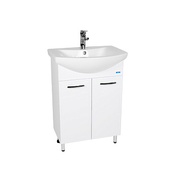 Тумба под раковину VIANT МИЛАН 60 напольная белый (VMIL60BA-T2ST)