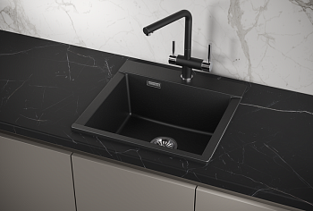Кухонная мойка GRANULA (5201, ШВАРЦ)