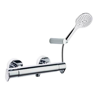 Термостатический смеситель для душа наружнего монтажа с душевым комплектом ALEXIA 3634TR