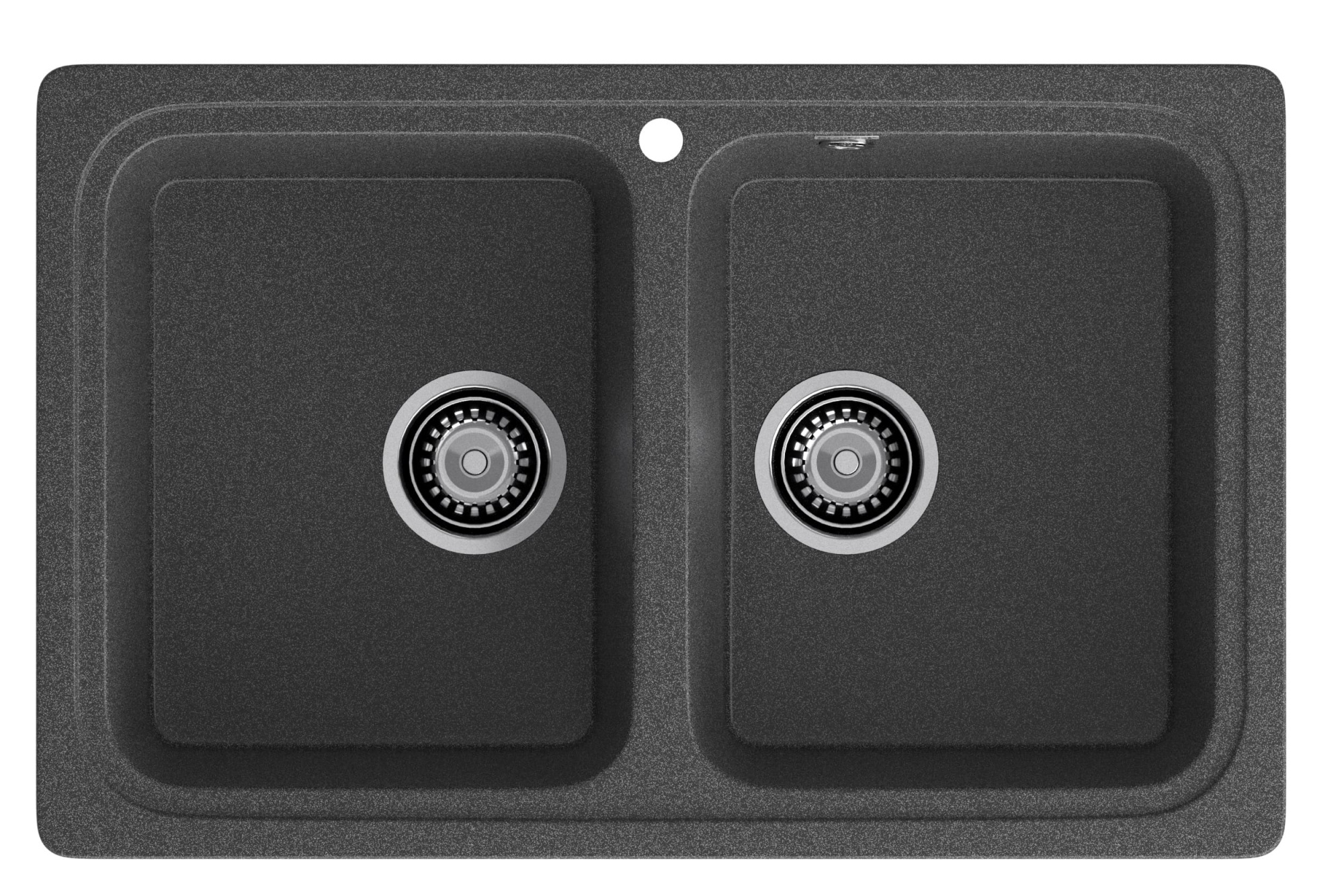 GRANFEST Мойка композит STANDART GF-S--780K  2 чаши 780*510 мм графит арт.GF-