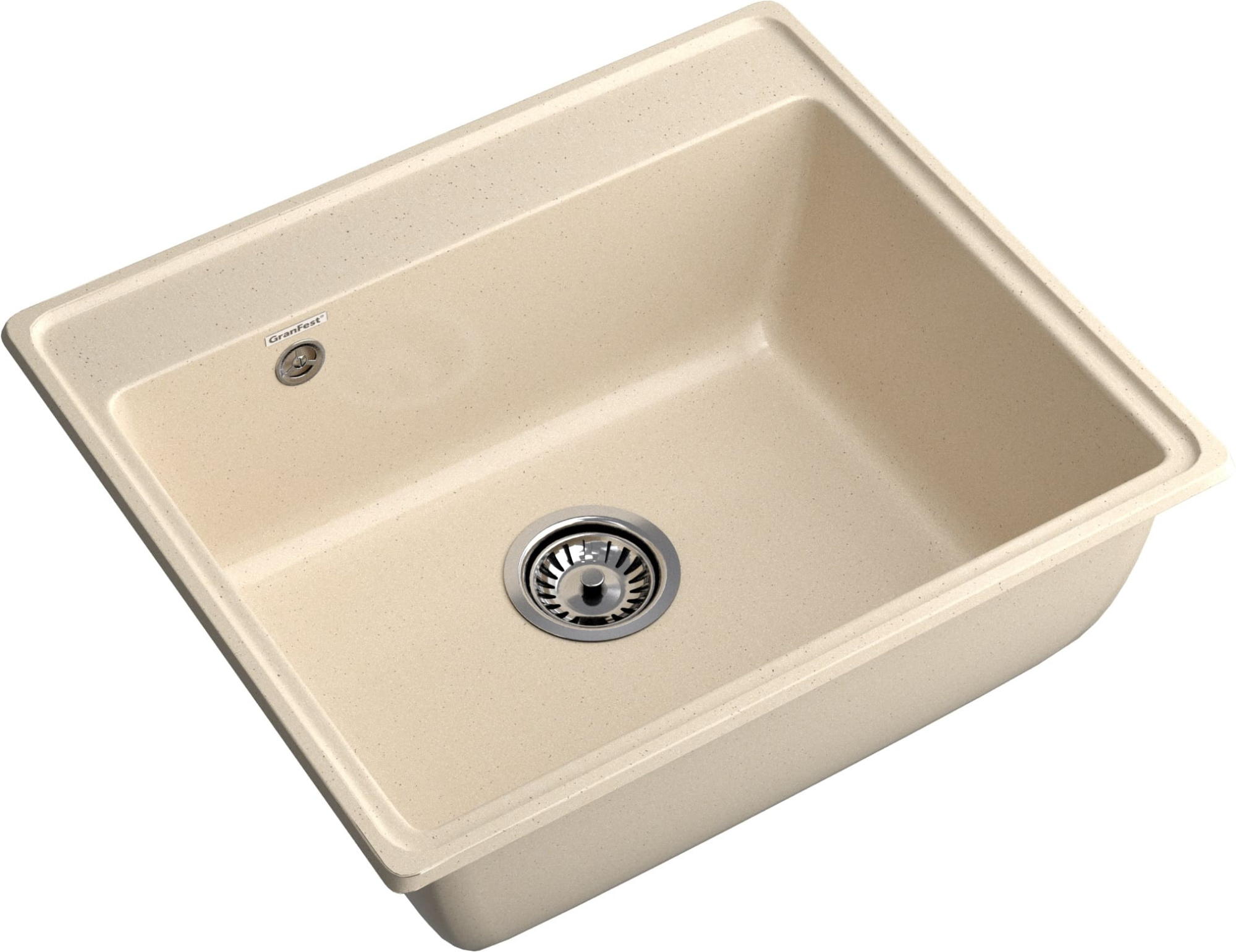 GRANFEST Мойка композит VERTEX, GF-V-580, чаша 580*500, кашемир