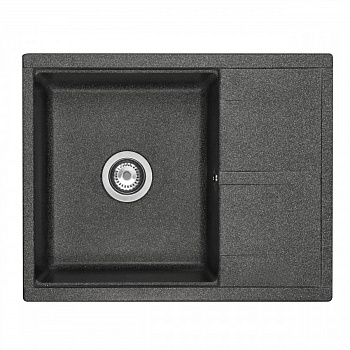 Мойка для кухни  Делия 65 650x516x218 мм, прямоуг. с крылом, графит