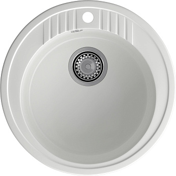 GRANFEST Мойка композит RONDO GF-R--520   D=520 мм   иней   арт.GF-