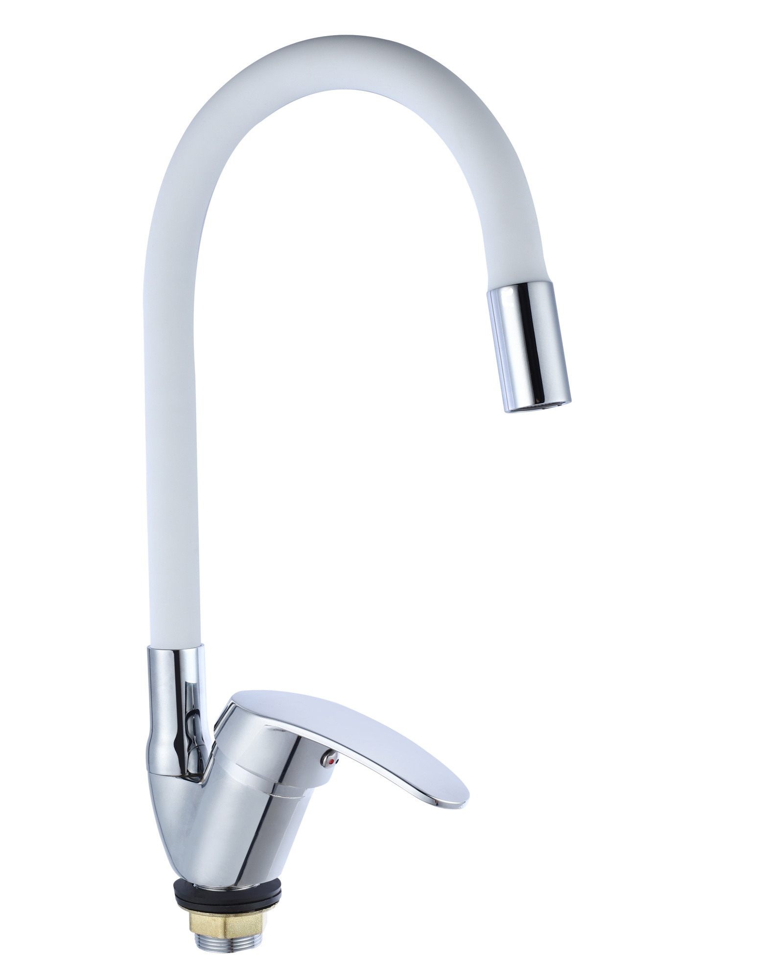 Смеситель для кухни TSARSBERG TSB-731-W03 белый гибкий излив тип См-МОЦБА