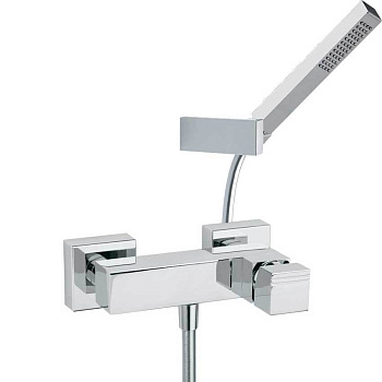 Смеситель для душа наружнего монтажа с душевым комплектом KUATRO 4728MK