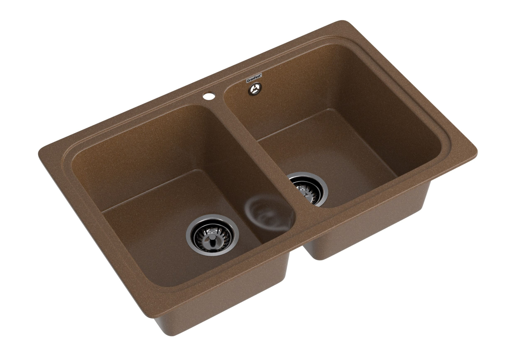 GRANFEST Мойка композит STANDART GF-S--780K  2 чаши 780*510 мм  терракот арт.GF-