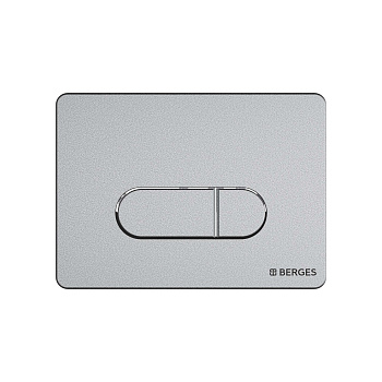 Кнопка  для инсталляции NOVUM D2, хром матовый, BERGES