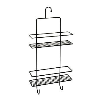 Полка на крючке двухэтажная черная Fixsen, FX-750В-2