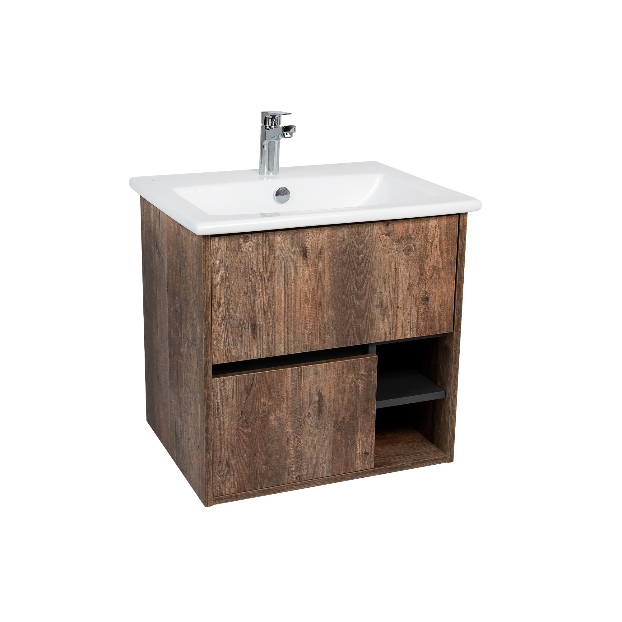 Тумба под раковину VIANT ЛЮКСЕМБУРГ 60 подвесная дерево (VLUX60ELD-T2YP)