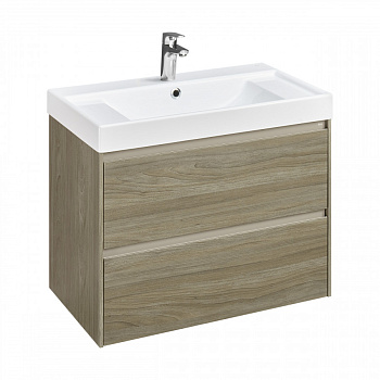 ONA Модуль для раковины 800 мм, 785x450x565 мм, с 2 ящиками, темный вяз, ROCA