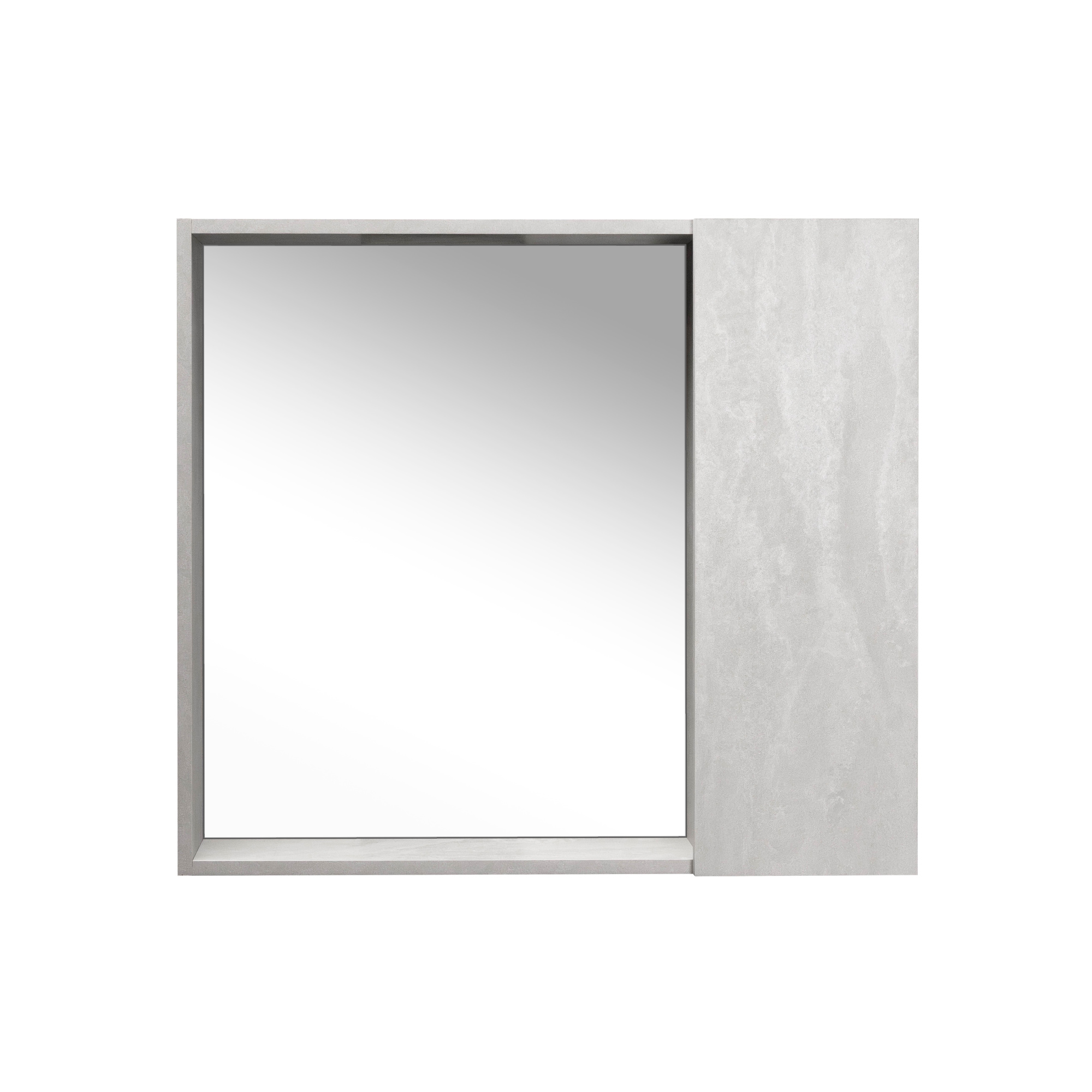 Зеркало со шкафом VIANT БЕРЛИН 80 подвесное цемент (VBER80C-ZSH)